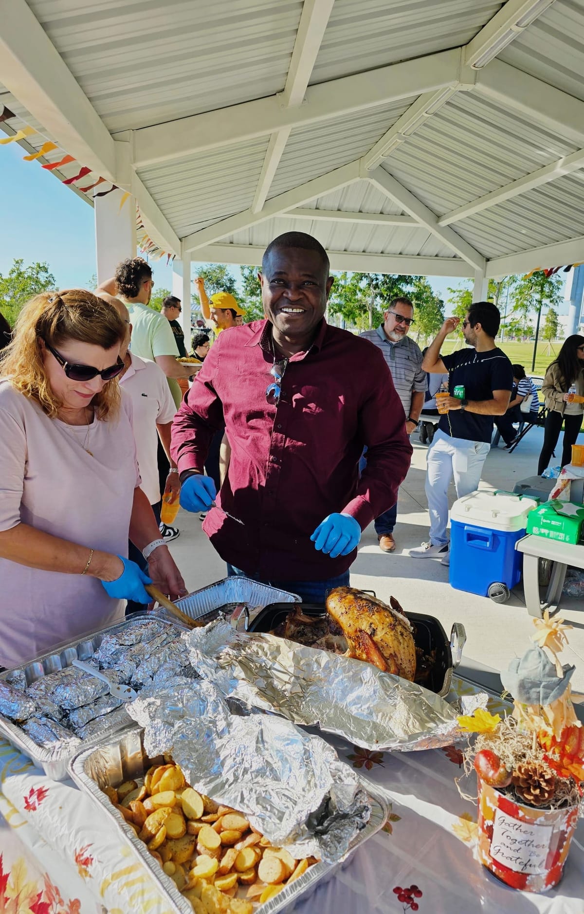 HBC team Thanksgiving potluck