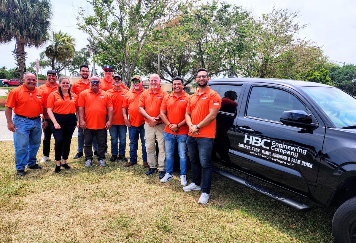 HBC CEI staff on a project site