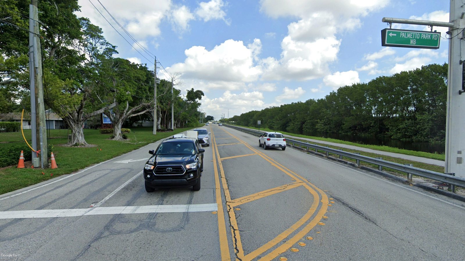 Boca Rio Road corridor near Palmetto Park Road